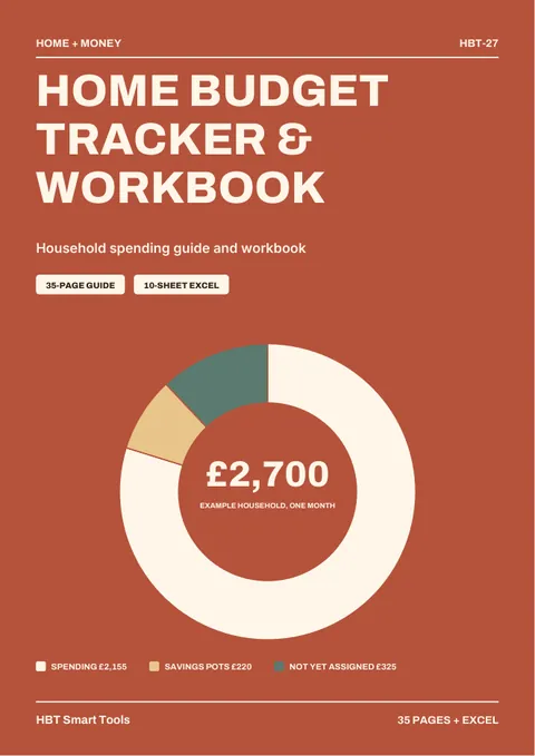 Sample page 1 from Home Budget Tracker and Workbook