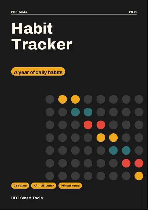 View 2: Sample page 1 from Habit Tracker Printable
