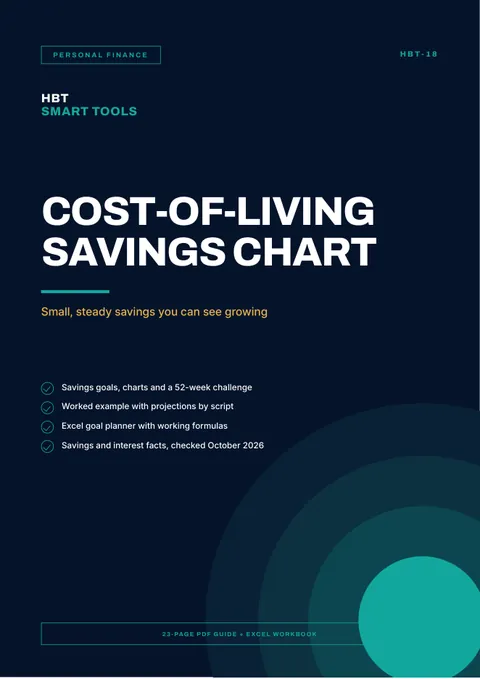 View 2: Sample page 1 from Cost-of-Living Savings Chart